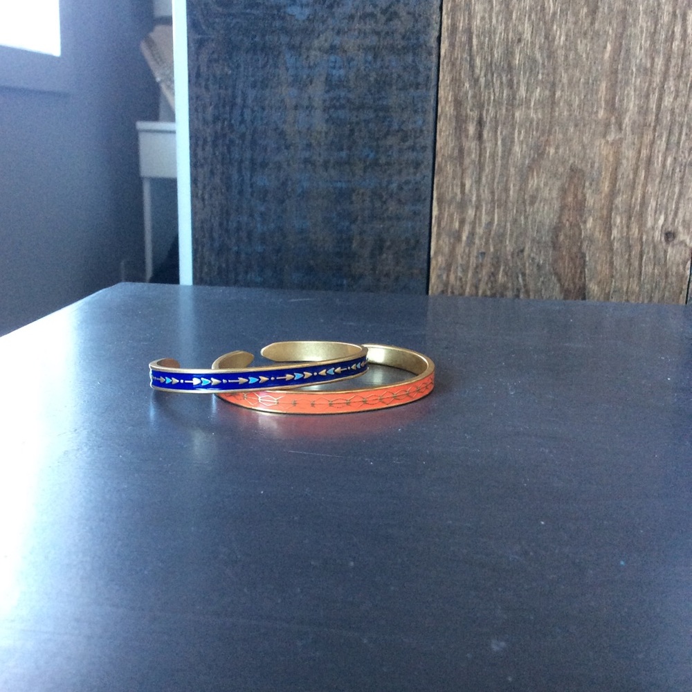 Manchester Enamel Cuffs
